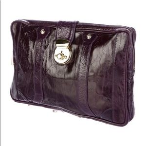 Rebecca Minkoff Large LEATHER Clutch/laptop bag